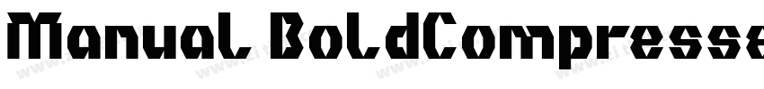 Manual BoldCompresse字体转换